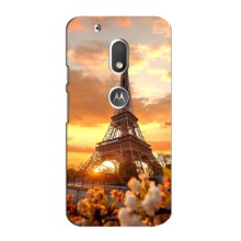 Чехол Эйфелева Башня для Motorola MOTO G4 Play - (AlphaPrint) (Солнечная башня)