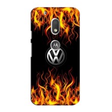 Чехол "Фольксваген" для Motorola Moto G4 Play (Огненный Лого)