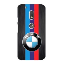 Чехол для Мото G4 Плей - с принтом БМВ (AlphaPrint) (Лого BMW)