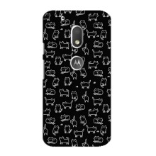 Чехол с принтом для Motorola MOTO G4 Play (AlphaPrint) Модные коты (Меленькие котики)