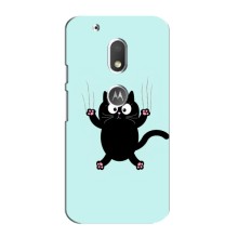 Чехол с принтом для Motorola MOTO G4 Play (AlphaPrint) Модные коты (Падающий кот)