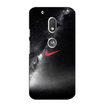 Чехол для Motorola MOTO G4 Play - с принтом Найк (AlphaPrint) (Найк красный)