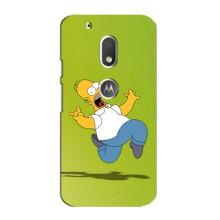 Чехол с Симпсонами для Motorola MOTO G4 Play (VPrint) (Гомер Симпсон)