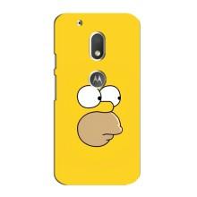 Чехол с Симпсонами для Motorola MOTO G4 Play (VPrint) (Гомер)