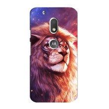 Чехол со Львом для Motorola MOTO G4 Play (VPrint) (Красочный Лев)