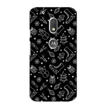 Новогодние, Праздничные Чехлы для Motorola MOTO G4 Play - 2024 год (Новогодний фон)