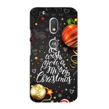 Рождественские Чехлы для Motorola MOTO G4 Play (VPrint) (Елочка)
