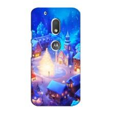 Рождественские Чехлы для Motorola MOTO G4 Play (VPrint) (Рождественский город)