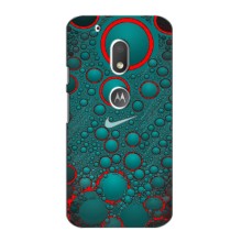 Силиконовый Чехол на Motorola MOTO G4 Play с картинкой Nike (Найк зеленый)
