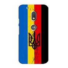 Украинские Чехлы для Motorola MOTO G4 Play с картинкой УПА (AlphaPrint) (Флаг УПА)
