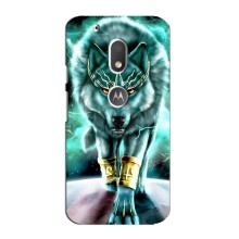 Защитные чехлы для Мото G4 Плей (AlphaPrint) (ХИТ продаж) ВОЛК (Яркий волк)