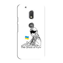 Защитные чехлы (Призрак Киева) для Motorola MOTO G4 Play (AlphaPrint) (Летчик Киева)