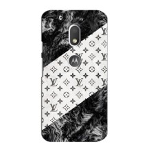 Чехол Стиль Louis Vuitton на Motorola Moto G4 (LV на белом)