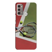 Чехлы с принтом Спортивная тематика для Motorola MOTO G40 FUSION – Ракетки теннис