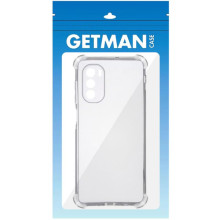 TPU чехол GETMAN Ease logo усиленные углы Full Camera для Motorola Moto G41 – Прозрачный