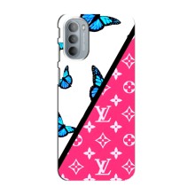 Брендновые Чехлы для Motorola MOTO G41 - (PREMIUMPrint) (Мода LV)