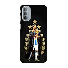 Чехлы для Motorola MOTO G41 (Leo чемпион) (AlphaPrint) (Месси Король)