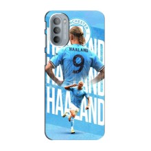 Чехлы с принтом для Motorola MOTO G41 Футболист – Erling Haaland
