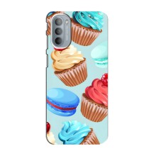 Чохли з фруктами для Motorola MOTO G41 (VPrint) (Кексики)