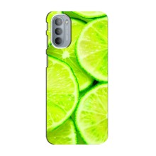 Чохли з фруктами для Motorola MOTO G41 (VPrint) (Лайм)