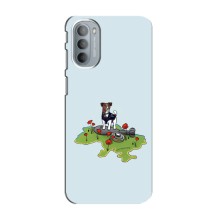Чехлы с картинкой собаки Патрон для Motorola MOTO G41 (AlphaPrint) (Сапер Пес)