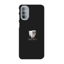 Чехол Майнкрафт на Motorola MOTO G41 (AlphaPrint) Minecraft (Овечка Майнкрафт)