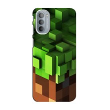 Чехол Майнкрафт на Motorola MOTO G41 (AlphaPrint) Minecraft (текстура Майнкрафт)