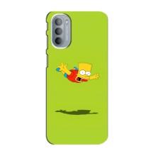 Чехол с Симпсонами для Motorola MOTO G41 (VPrint) (Барт Симпсон)