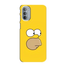 Чехол с Симпсонами для Motorola MOTO G41 (VPrint) (Гомер)