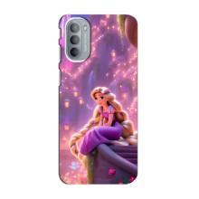 Чехол Рапунцель для Motorola MOTO G41 – Рапунцель в замке