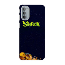 Чехол с мультфильмом Шрек на Motorola MOTO G41 – Шрек лого