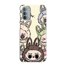 Чохол з Лабубу на Motorola MOTO G41 (Колаж Лабубу)