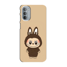 Чохол з Лабубу на Motorola MOTO G41 (Коричневий Лабубу)