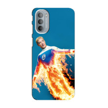 Чохол з принтом Фантастична четвірка для Motorola MOTO G41 – Людина-факел