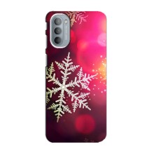 Новогодние Чехлы для Мото G41 (VPrint) (Снежинка)