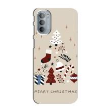 Рождественские Чехлы для Motorola MOTO G41 (VPrint) (Merry Christmas)