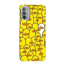 Силиконовый бампер с картинкой животных для Motorola MOTO G41 (Особенный)