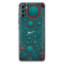 Силиконовый Чехол на Motorola MOTO G42 с картинкой Nike (Найк зеленый)