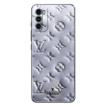 Текстурный Чехол Louis Vuitton для Мото Джи 42 (Белый ЛВ)