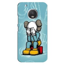 Чехлы для Motorola MOTO G5 Plus - Bearbrick Louis Vuitton (PREMIUMPrint) (Плач Bearbrick)