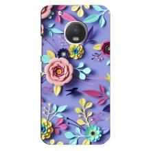 Чехлы с Цветами для Motorola MOTO G5 Plus (VPrint) (Цветочный дизайн)
