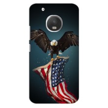 Чехол Флаг USA для Motorola Moto G5 Plus – Орел и флаг