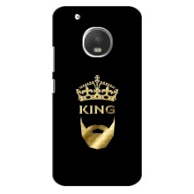 Чехол (Корона на чёрном фоне) для Мото Джи 5 Плюс – KING