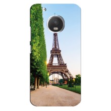 Чехол Эйфелева Башня для Motorola MOTO G5 Plus - (AlphaPrint) (Дорога в Париж)