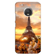 Чехол Эйфелева Башня для Motorola MOTO G5 Plus - (AlphaPrint) (Солнечная башня)