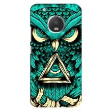 Чехол с птицами на Motorola MOTO G5 Plus (VPrint) (Сова с глазом)