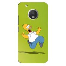 Чехол с Симпсонами для Motorola MOTO G5 Plus (VPrint) (Гомер Симпсон)