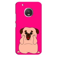 Чехол (ТПУ) Милые собачки для Motorola Moto G5 Plus (Веселый Мопсик)