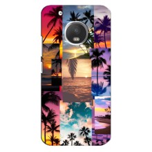 Силиконовый чехол с КАРТИНКАМИ лето для Motorola MOTO G5 Plus (AlphaPrint) (Летний отпуск)