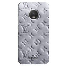 Текстурный Чехол Louis Vuitton для Мото Джи 5 Плюс – Белый ЛВ